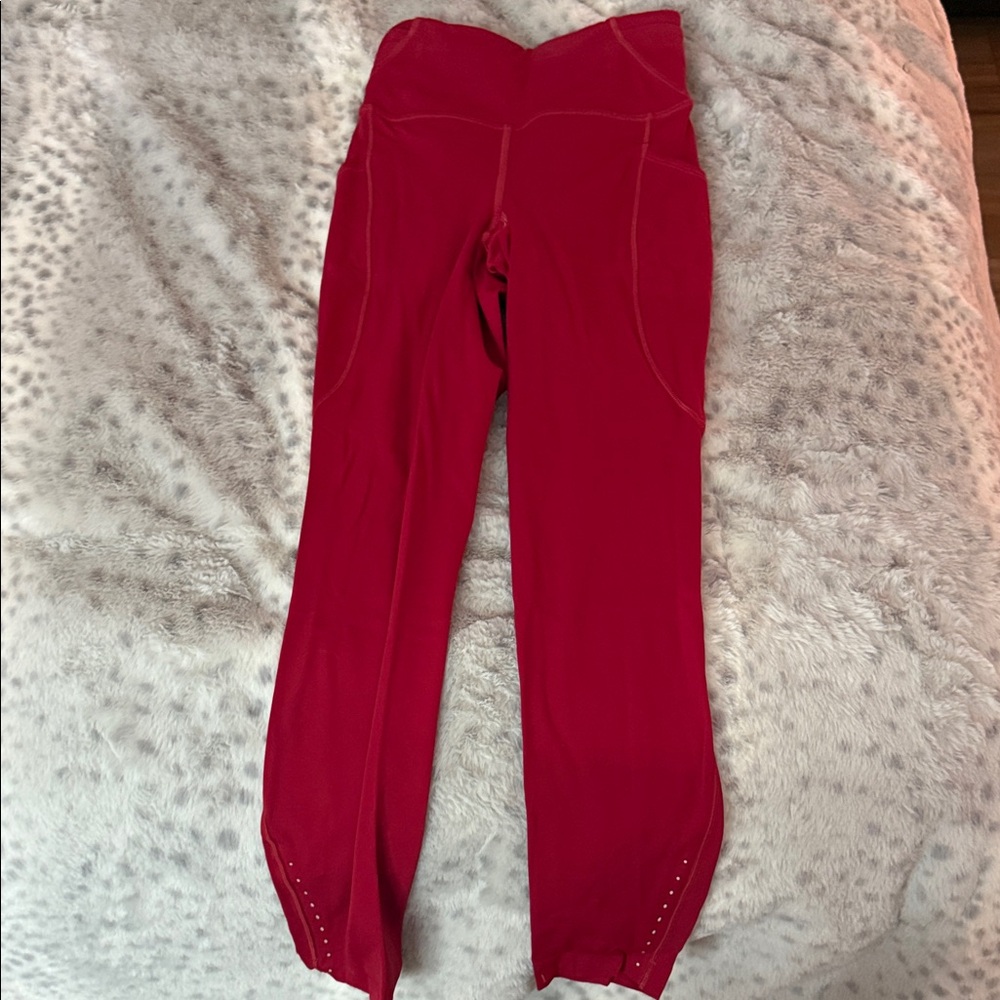 Lululemon red leggings